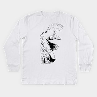 Winged Victory of Samothrace Kids Long Sleeve T-Shirt